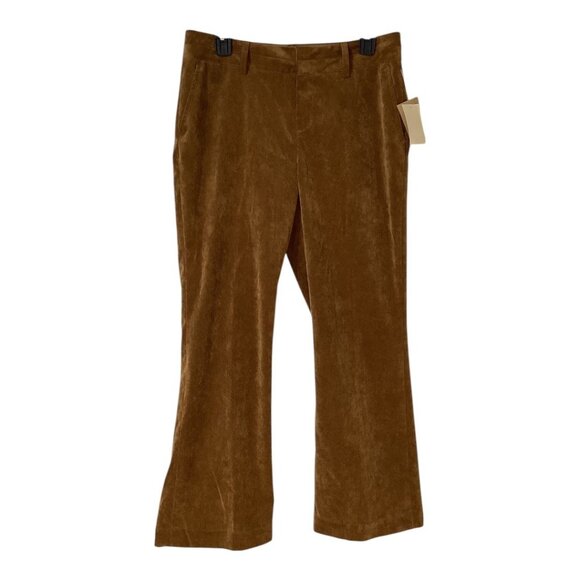NWT Coldwater Creek Bootcut Brown Whisper Corduroy Trouser Pants‎ Size 10 Petite - Picture 1 of 8